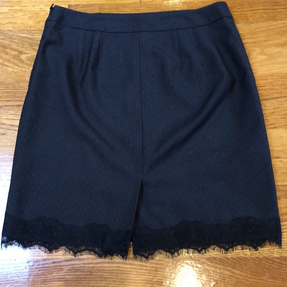 Loft pinstripe lace detailed skirt - Picture 6 of 6